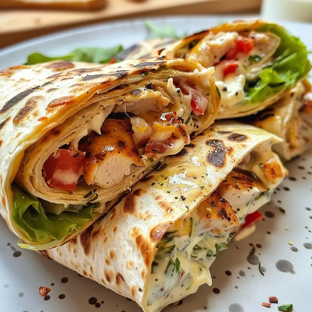 Side view of two protein wraps showcasing creamy goat cheese and fig slices.