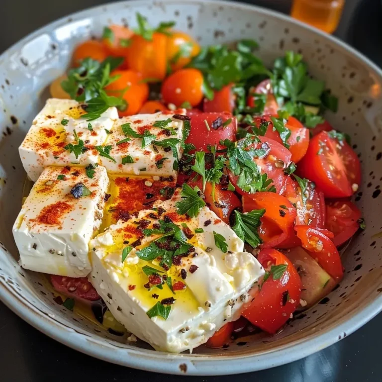 A vibrant close-up of a Mediterranean bowl featuring Feta cheese, cherry tomatoes, cucumber, and colorful vegetables.