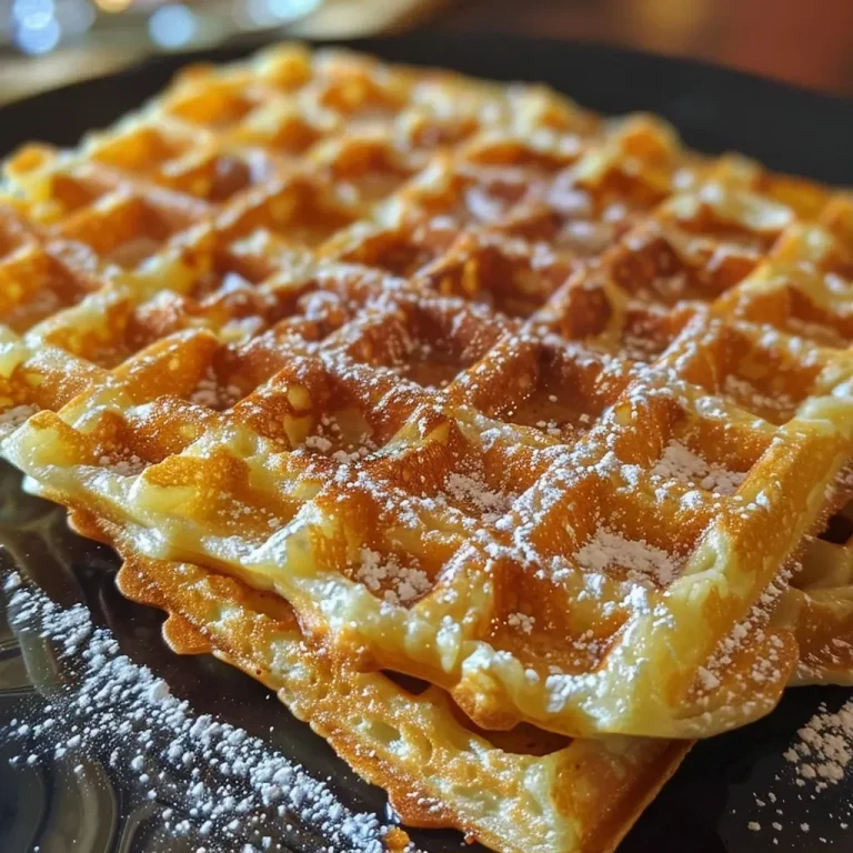 Köstliche Süßkartoffelwaffeln aus dem Airfryer – schnelles Wohlfühlessen für jeden Tag! A close-up side view of golden-brown Süßkartoffelwaffeln stacked on a plate.