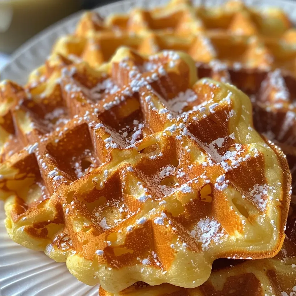 Juicy Süßkartoffelwaffeln displayed with a crispy texture and vibrant color.