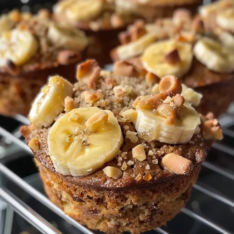 Close-up view of freshly baked Bananenbrotmuffins on a wooden surface.