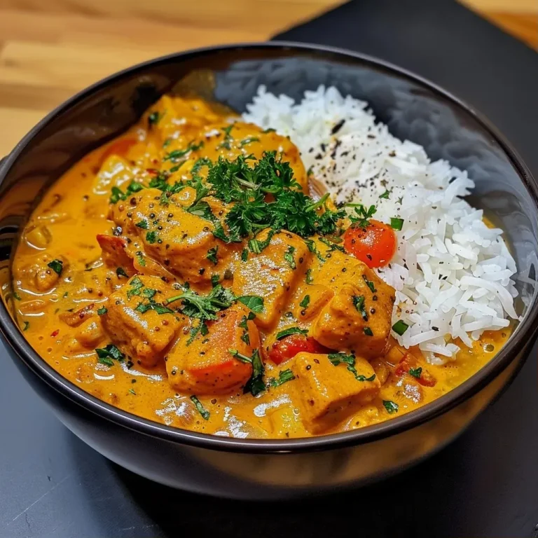 Close-up view of a vibrant Kürbis-Linsen-Curry in a bowl, showing a rich blend of colors and textures.