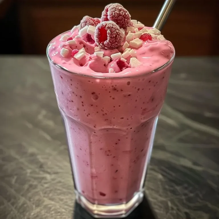 Close-up of a Zwetschgen smoothie in a glass with a straw.
